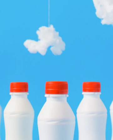 Three milkbottles